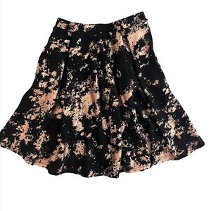 Lularoe skirt metallic and black